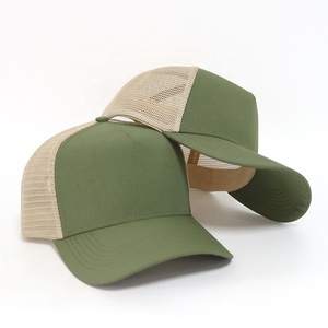 Bulk Order High Quality Polyester Blank a Frame Curved Plain 5 Panel Cap Custom logo Made Unisex Summer Mesh Trucker <b>Hats</b> - Product Image 2