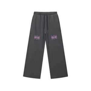 Pantalones de chándal de mujer con lavado ácido, estilo urbano, de moda, rectos, holgados, casuales, de pierna ancha - Product Image 1
