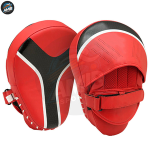 Guantes de Boxeo Cómodos para Gimnasio, Entrenamiento de Fitness, Almohadillas de Enfoque para Golpes y Patadas, Almohadillas de Enfoque de Cuero Genuino - Product Image 2