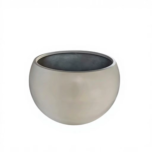 กระถางต้นไม้ทรงกลม ไฟเบอร์กลาส น้ำหนักเบา ทนทาน ดีไซน์ทันสมัย คลาสสิก สำหรับแขวน ตกแต่งบ้าน ใช้ภายนอกอาคาร ผลิตโดย KNT Creations รุ่น Maharashtra - Product Image 1