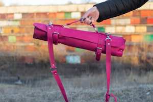 Organisateur de couteaux de chef en cuir pleine fleur fait main, protection anti-odeur, multifonction, étui à outils de cuisine LSKR-0054 - Product Image 6