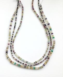 Perles facettées en pierres précieuses naturelles assorties, 1 brin, naturelles, pour la création de bijoux fins - Product Image 1