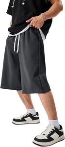 High Quality Custom Acid Washed Sweat Terry French Terry <b>Shorts</b> Men <b>Quick</b> <b>Dry</b> Fitness Gym <b>Shorts</b> Vintage Distressed Wholesale - Product Image 2