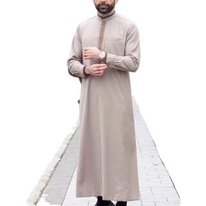 Nouvelle Collection 2024 : Qamis Homme Musulman Style Vintage en Coton Antistatique, Thobe Saoudien à Manches Longues Toutes Saisons - Product Image 6