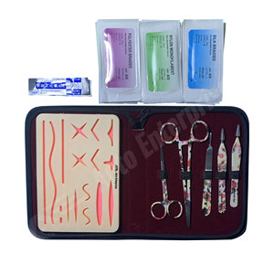 Suture <b>Practice</b> Kit Complete Surgical Training Medical Veterinary Dental Students Full Set Reusable Skin <b>Pad</b> Medic Instruments - Product Image 1