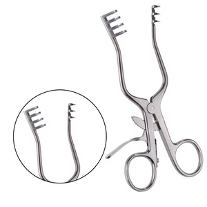 Retractor Weitlaner de 5.5 Pulgadas, Punta Roma, 3x4 Puntas, Instrumentos Quirúrgicos Veterinarios de Acero Inoxidable, Certificación CE Clase I, 3 Años de Garantía - Product Image 6