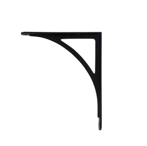 Large Iron <b>Shelf</b> Bracket For <b>Wide</b> Wall Shelving Supporting Heavy Items With Stable Metal Construction - Product Image 4
