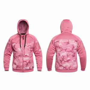 Whole Sale Custom Waterproof Hooded Softshell Jacket Windproof Warm Outdoor Casual Camouflage Design Full <b>Zip</b> Hoodie Jacket - Product Image 6