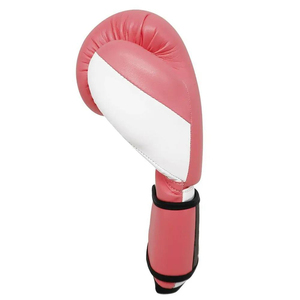 Pink PU Unisex Boxing Training Gloves With <b>Velcro</b> Wrist Closure Adjustable <b>Strap</b> - Product Image 4