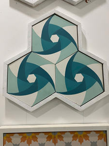 กระเบื้องบุผนัง3D สำหรับห้องครัวกันกระเด็นและร้านอาหารลายซีเมนต์สเปนสำหรับวิลล่า - Product Image 2