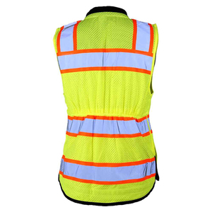 Gilet réfléchissant haute visibilité pour travaux lourds, vêtements de sécurité avec bandes réfléchissantes pour les travailleurs de la construction routière - Product Image 4
