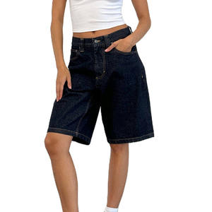 Shorts en jean personnalisés pour femmes, vente directe usine, décontractés, marque privée, 100% coton respirant, écologiques, streetwear, taille haute, fermeture éclair - Product Image 3