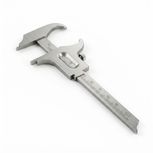 เครื่องมือวัดขนาดฟันแบบแมนนวล Optitech Healthcare Dental Boley Gauge Caliper รุ่น QR-7409 ทำจากสแตนเลสสีเงิน ได้รับมาตรฐาน CE สำหรับการผ่าตัด - Product Image 2