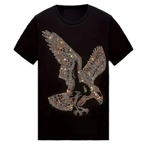 Camisetas con Pedrería de Diseño Personalizado para Hombre, Estilo Urbano, Camisetas Estampadas de Moda, Venta al Por Mayor, Nuevo Diseño - Product Image 1