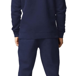 Wholesale High Quality Custom Logo Sportswear Sets Casual Style 100% Cotton Tracksuit for Men <b>Hooded</b> Solid Pattern-from Winter - Product Image 3