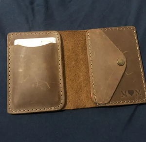 Portefeuille Homme Slim de Luxe en Cuir Véritable Personnalisé avec Logo, Fermeture Pliante, Multi-cartes, Doublure en Soie, Faible MOQ - Product Image 1