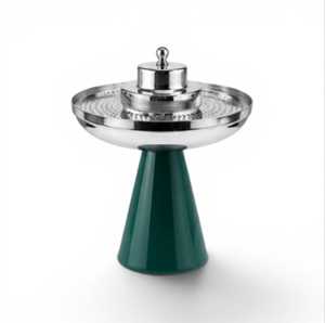 Quemador de Incienso Metálico Azul Cian Vibrante de Lujo, Soporte para Oud Bakhoor, Mabkhara, Calentadores de Alimentos y Cazuelas Premium - Product Image 2