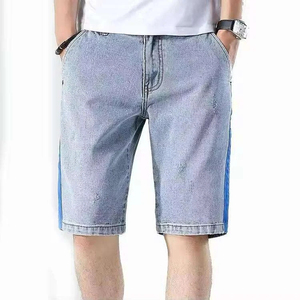 Shorts en jean classiques industriels pour hommes – Qualité supérieure, style décontracté d'été avec poches – Prêts à l'exportation - Product Image 1