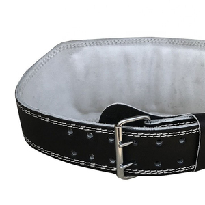 High performance leather gym belt weightlifting waist support bodybuilding powerlifting heavy duty durable fitness gear - Product Image 5