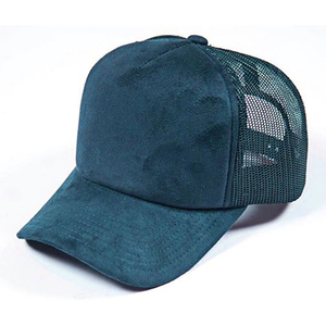 Wholesale Custom 5 Panel Suede Trucker <b>Cap</b> Embroidery Woven Patch Logo Mesh Snap Back Gorras High Quality Mens Trucker <b>Hat</b> - Product Image 2