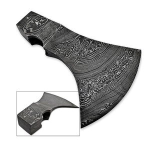Cabeza de Hacha Vikinga de Acero de Damasco Forjada a Mano, Personalizada OEM, para Supervivencia, Camping y Bushcraft, Venta al Por Mayor y Marca Privada - Product Image 5