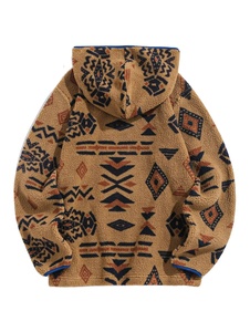 Sudadera con capucha de lana de algodón 100% personalizada para hombre al por mayor jersey con hombros caídos Jersey informal de invierno sólido bordado Puff - Product Image 2