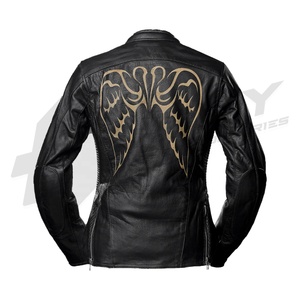 Husky personalizado impreso chaqueta de carreras de motos adultos cuero genuino occidental de talla grande ropa deportiva impermeable transpirable CE - Product Image 2