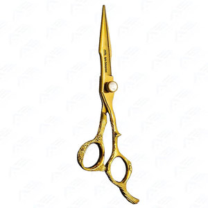 Ciseaux de coiffure professionnels en acier inoxydable pour barbier, outils de coiffage et d'éclaircissement des cheveux avec design à dents coupantes - Product Image 6