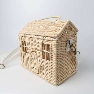 Jouets pour enfants, sacs en rotin pour enfants, tressé en osier, sac de maison écologique, OEM accepté quantité minimale de commande fiable - Product Image 3