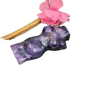 Diosa de cristal de lapidolita Natural a granel al por mayor, grabado de cuarzo tallado a mano, Chakra Reiki, curación, decoración del hogar, regalo, piedras preciosas - Product Image 1