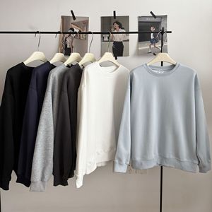 Sweat-shirt à col rond pour homme, doublé polaire, à manches longues, coupe décontractée, confortable, respirant, streetwear pour l'automne - Product Image 4