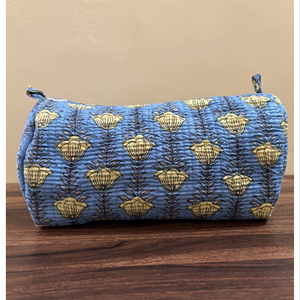 Bolsa de Maquillaje Acolchada de Algodón con Estampado a Mano, Organizador de Cosméticos de Viaje, Juego de 3 Bolsas, Precio al por Mayor - Product Image 1