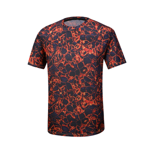 T-shirt homme camouflage en tissu de haute qualité avec logo personnalisé, impression par sublimation, coton/polyester, meilleure qualité, prix bas. - Product Image 3