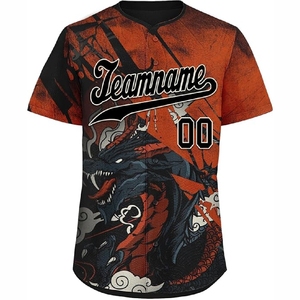 Camisetas de Béisbol Sublimadas Modernas con Tela de Control de Humedad para Equipos de Béisbol y Sóftbol - Product Image 1