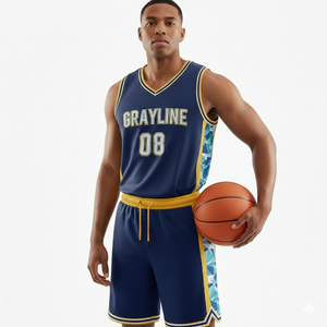 2026 Hot Selling New Style Basketball Uniforms Custom Design Sublimation Basketball Uniform Men Jersey Basketball Wear Set - Product Image 1