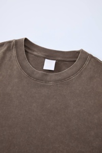 Camiseta Vintage de Corte Holgado, Lavada y Desgastada, de Manga Corta, Estilo Oversize, Informal para Hombre - Product Image 4