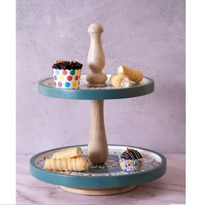 Support à gâteau en métal pour fêtes d'anniversaire, finition résine, nouveau look, prix le plus bas - Product Image 3