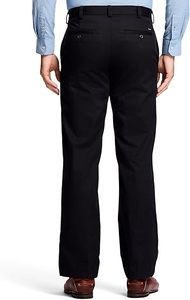 กางเกงขายาวผ้าแคนวาสสีดำเรียบ ทรงเข้ารูป สำหรับธุรกิจ สำนักงาน ประชุม  แบบสั่งตัดสำหรับผู้ชาย กันยับ กันลม ระบายอากาศได้ดี - Product Image 3