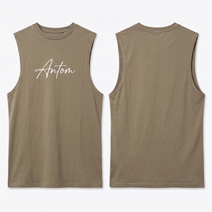 Débardeur respirant personnalisé pour homme, chemise sans manches blanche, singlet de sport vierge, coton, coupe musclée, décontracté élégant, veste d'entraînement, logo OEM - Product Image 1