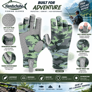 Gants de pêche personnalisés OEM – Qualité supérieure, antidérapants, pour le sport et les activités – Excellent produit - Product Image 4