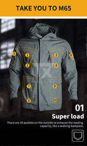 Veste Softshell Homme Bleue Imperméable Respirante avec Fermeture Éclair Col Montant Coupe-Vent Hiver Extérieur Coupe Droite Polyester - Product Image 4