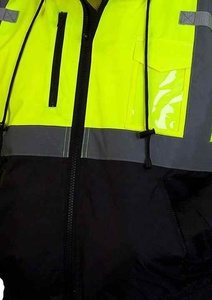 Customized <b>High</b> <b>Visibility</b> <b>Softshell</b> <b>Jackets</b> Hi Vis Waterproof Working Security Safety Reflective <b>Jacket</b> Hooded - Product Image 5
