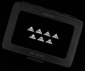 Diamante de laboratorio de corte triangular de 3.5 mm, alta calidad, color EF, VVS, piedra suelta cultivada en laboratorio, proveedor de diamantes CVD para la fabricación de joyería. - Product Image 2