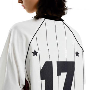 Jersey Unisex Estilo Fútbol Americano con Rayas Blancas, Prenda Deportiva Oversize, Logotipo Personalizado, Pedido al por Mayor, Fabricación OEM, Hecho en EE. UU. - Product Image 2