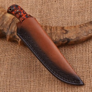 Custom Handmade Damascus Steel Skinner Knife Micarta Handle Hunting Blade 9-inch DIY Outdoor <b>Tool</b> - Product Image 5