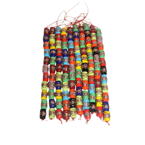 EXCEL EXPORTS Perles en verre multicolores en forme de baril de 8 pouces (12x17mm) |   Projets de bijoux décoratifs faits à la main pour le bricolage - Product Image 1