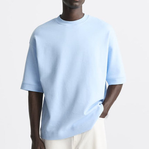 Camisetas de Manga Corta con Cuello Redondo para Hombre de Lujo - Diseño Personalizado 100% Algodón Tejido de Secado Rápido y Transpirable, Corte Regular, Estilo Casual - Product Image 2