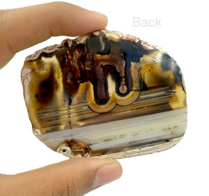 Ágata Sulemani natural lisa, con la inscripción en árabe del nombre de Alá, totalmente natural para meditación y joyería. - Product Image 3