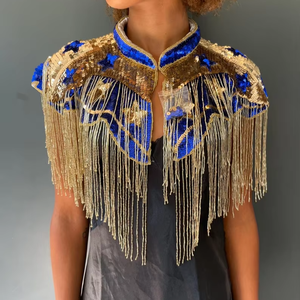 Cape perlée faite à la main pour femme, 100 % coton de haute qualité, prix de gros pour l'exportation - Product Image 1