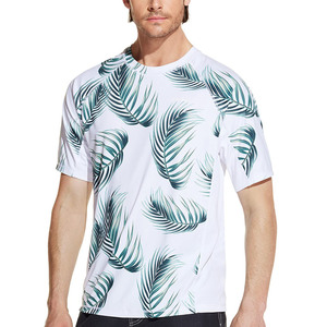 Camiseta de Manga Larga para Hombre, Protección UV, Transpirable, Secado Rápido, Diseño de Hojas, Ecológica, para Natación, Surf, Entrenamiento - Product Image 2